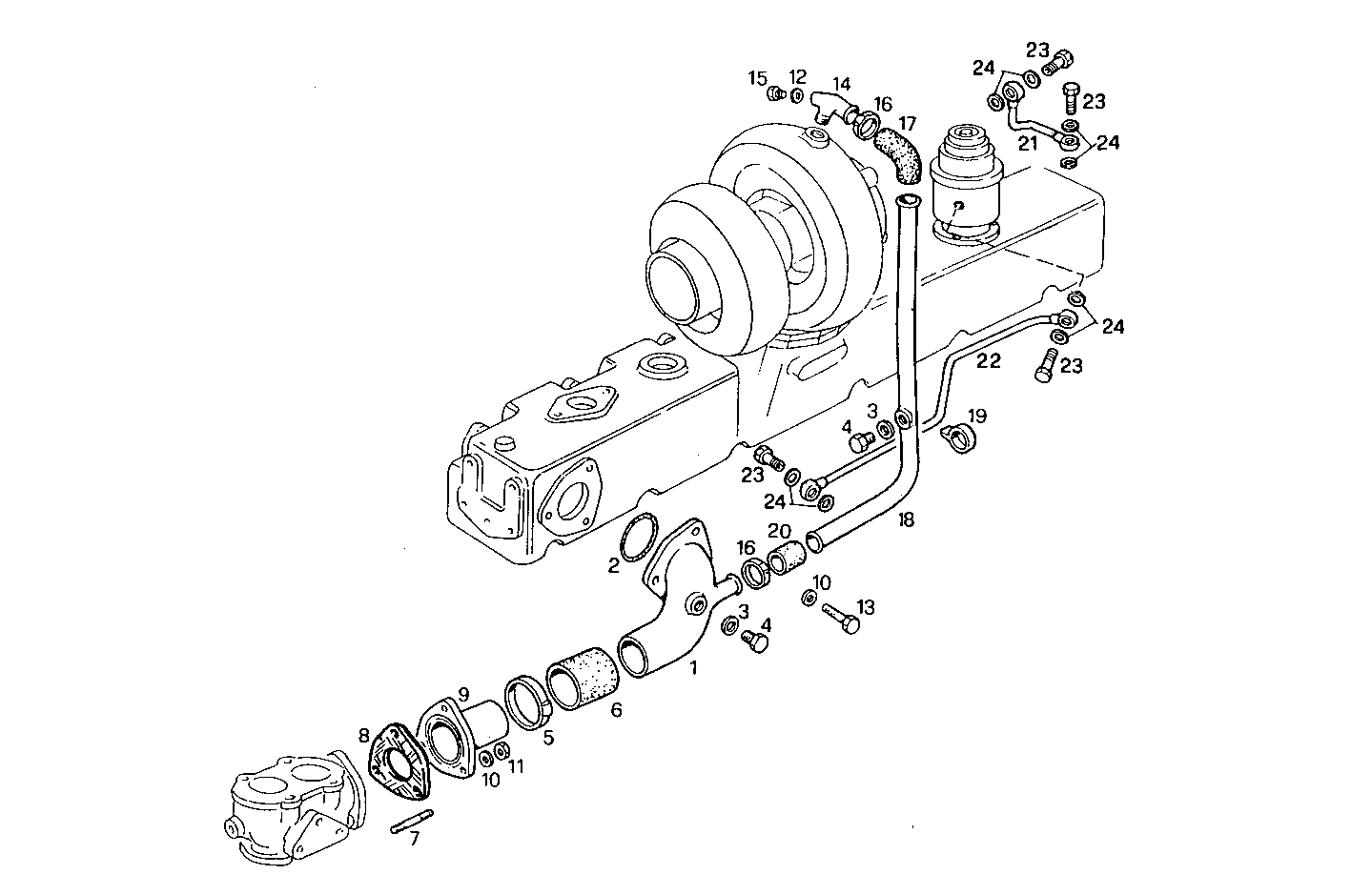 WATER LINES - 8460SRM50.10A002 8460SRM50 parts diagram