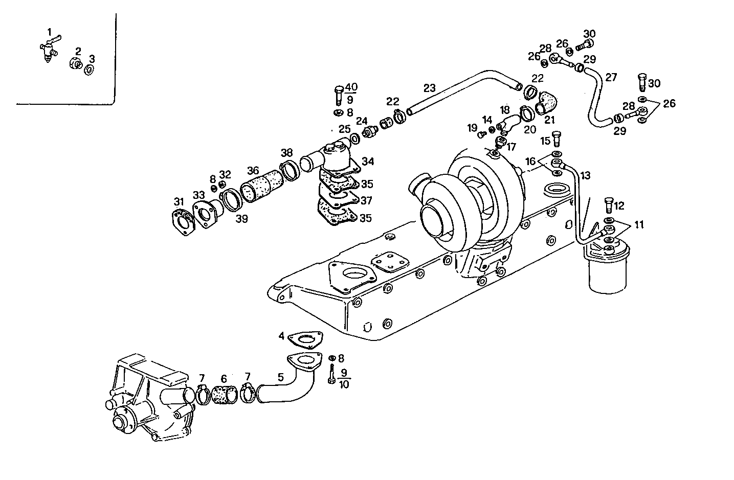 WATER LINES - 8361SRM40.40 8361SRM40 parts diagram