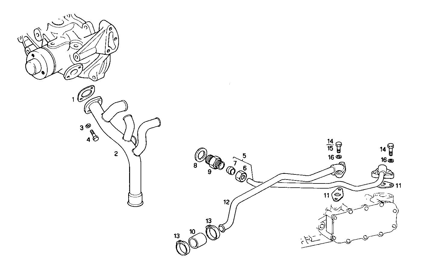WATER LINES - 8040SRC21.11A005 8040SRC21 parts diagram