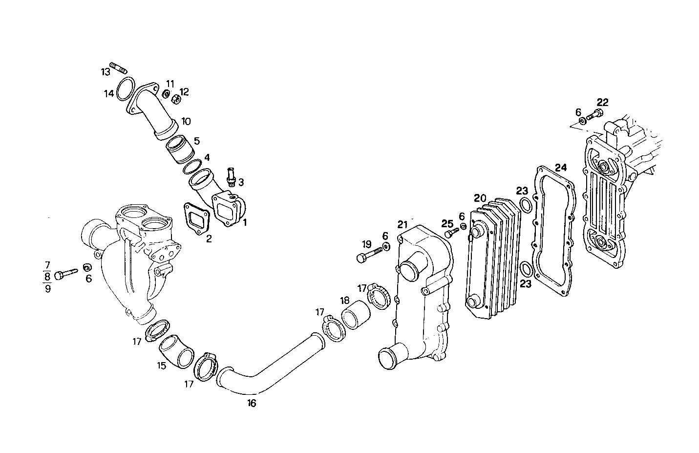 WATER LINES - 8460SRi10.00A020 8460SRi10 parts diagram