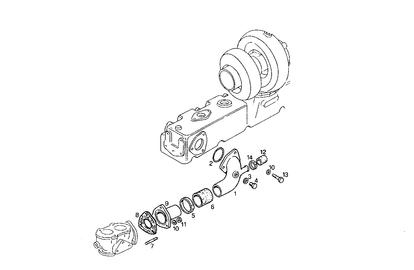 WATER LINES - 8460M15.12 8460M15 parts diagram