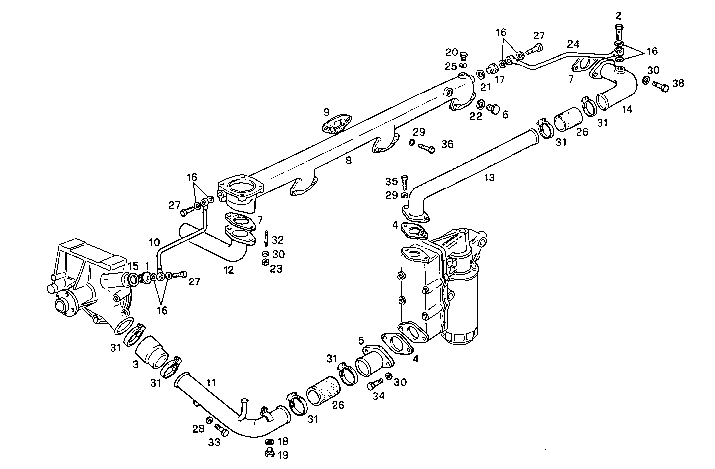 WATER LINES - 8361SRi13.00 8361SRi13 parts diagram