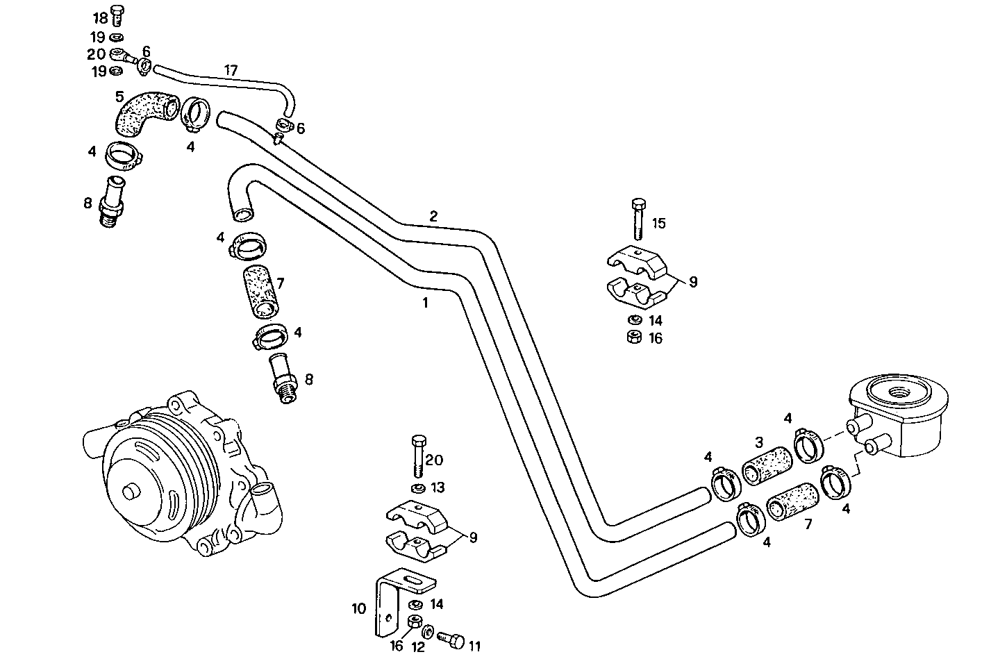 WATER LINES - 7450Si16.05 7450Si16 parts diagram