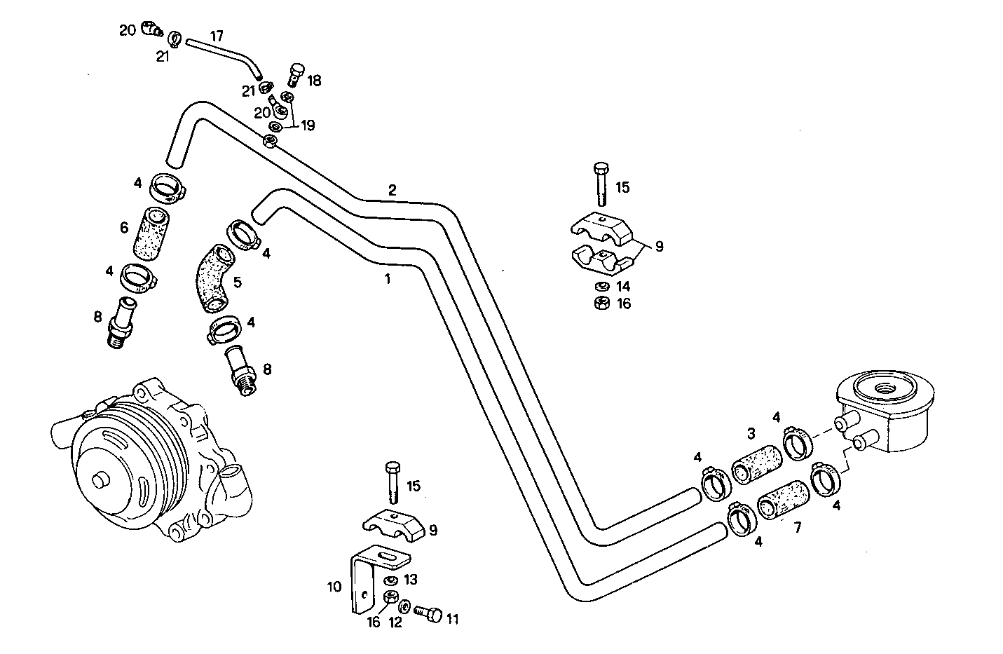 WATER LINES - 7450i16.05 7450i16 parts diagram