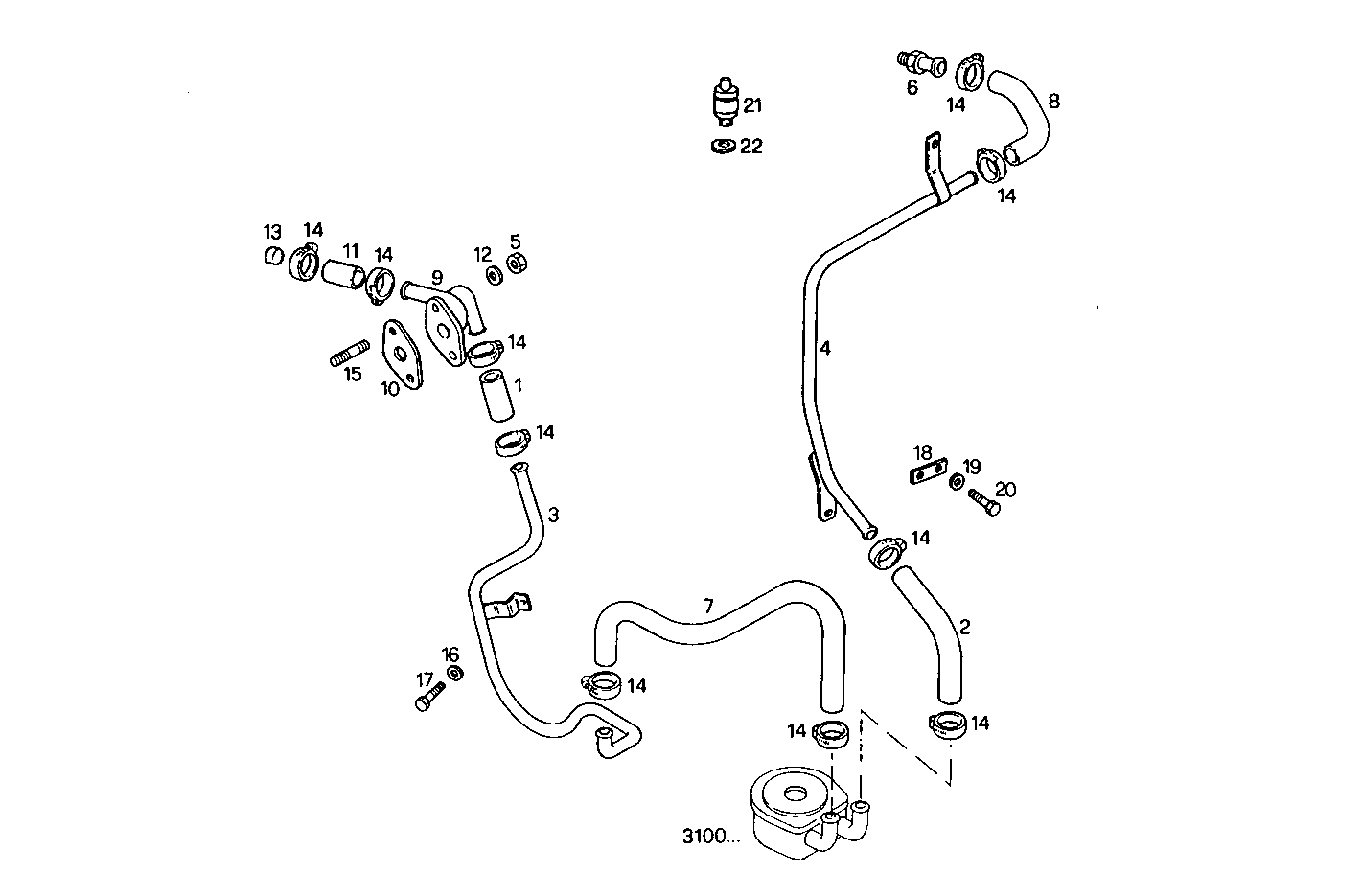WATER LINES - 8141Si27.02 8141Si27 parts diagram
