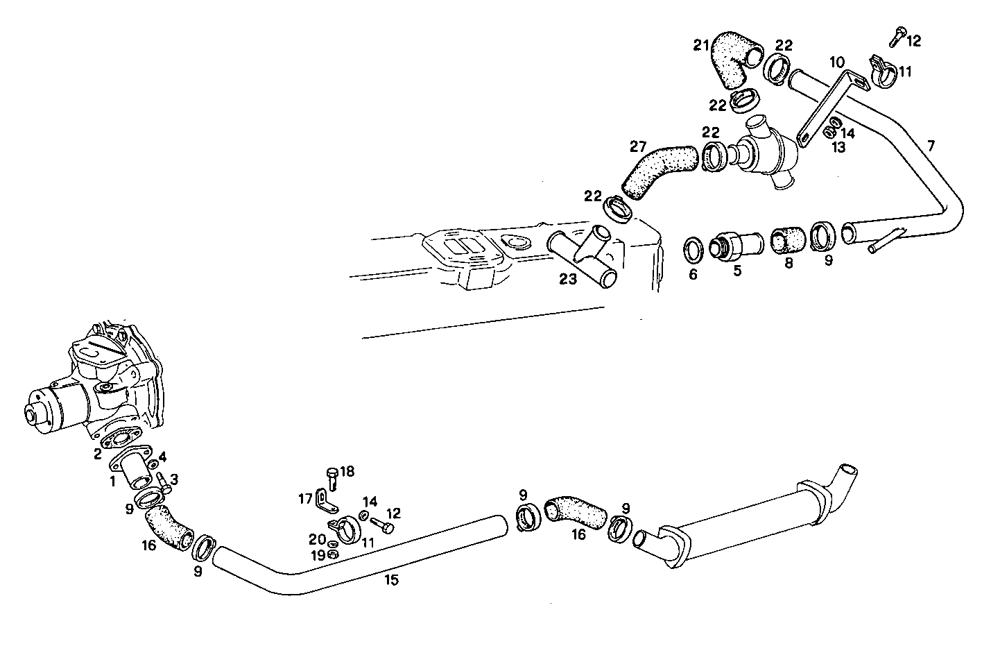 WATER LINES - 8061SRM25.33 8061SRM25 parts diagram