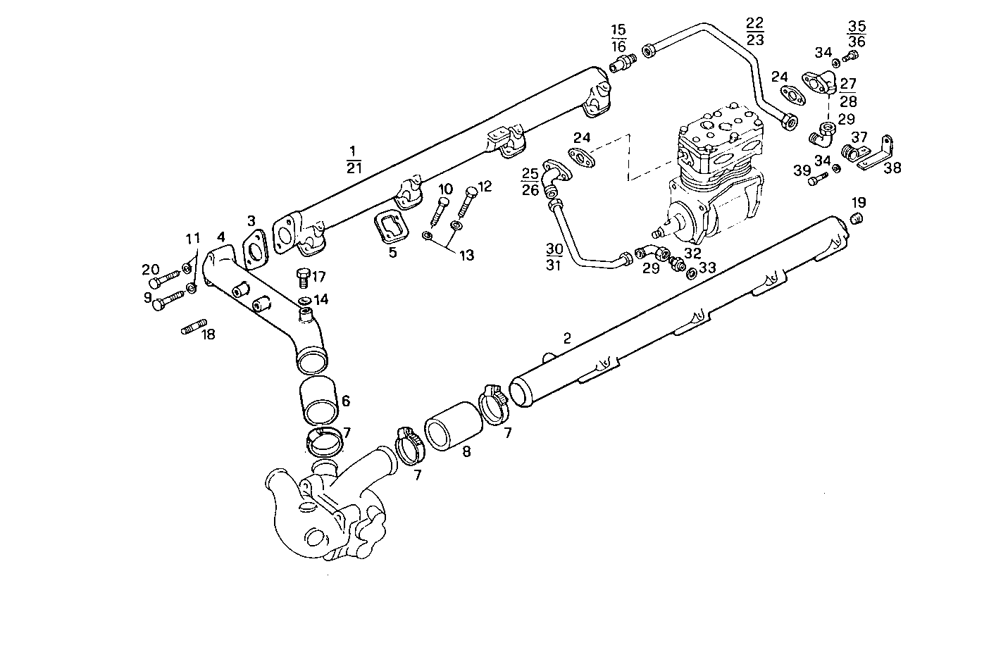 WATER LINES - 8280SRC21.00 8280SRC21 parts diagram