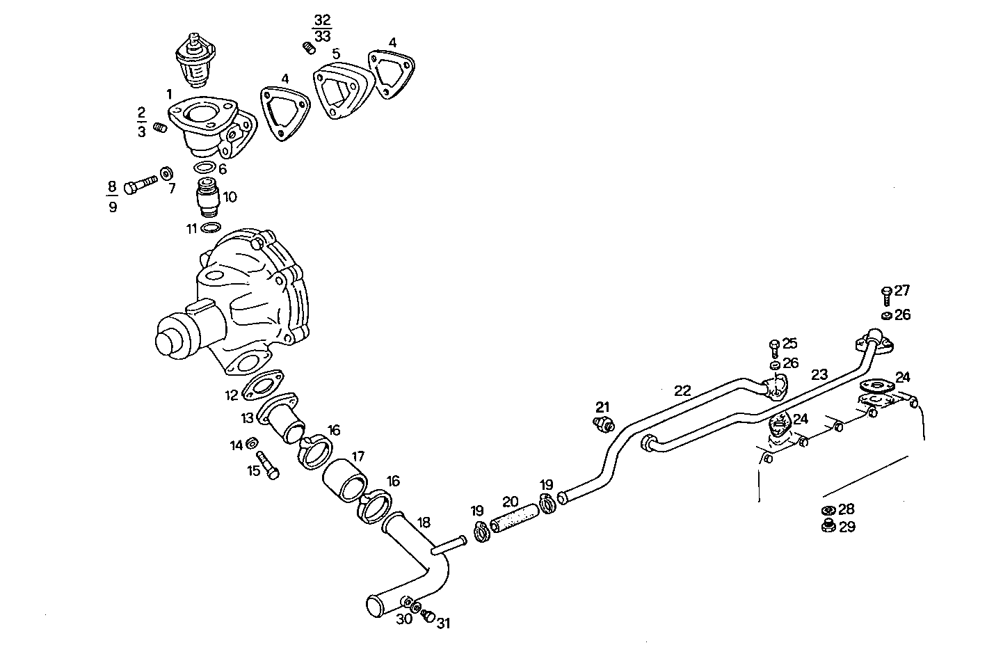 WATER LINES - 8061i06.05A521 8061i06 parts diagram