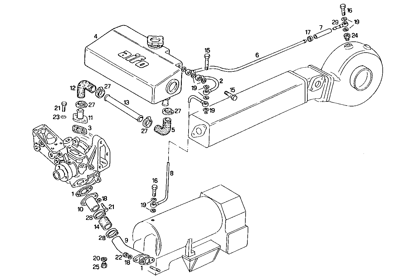 WATER LINES - 8040SRM16.10 8040SRM16 parts diagram