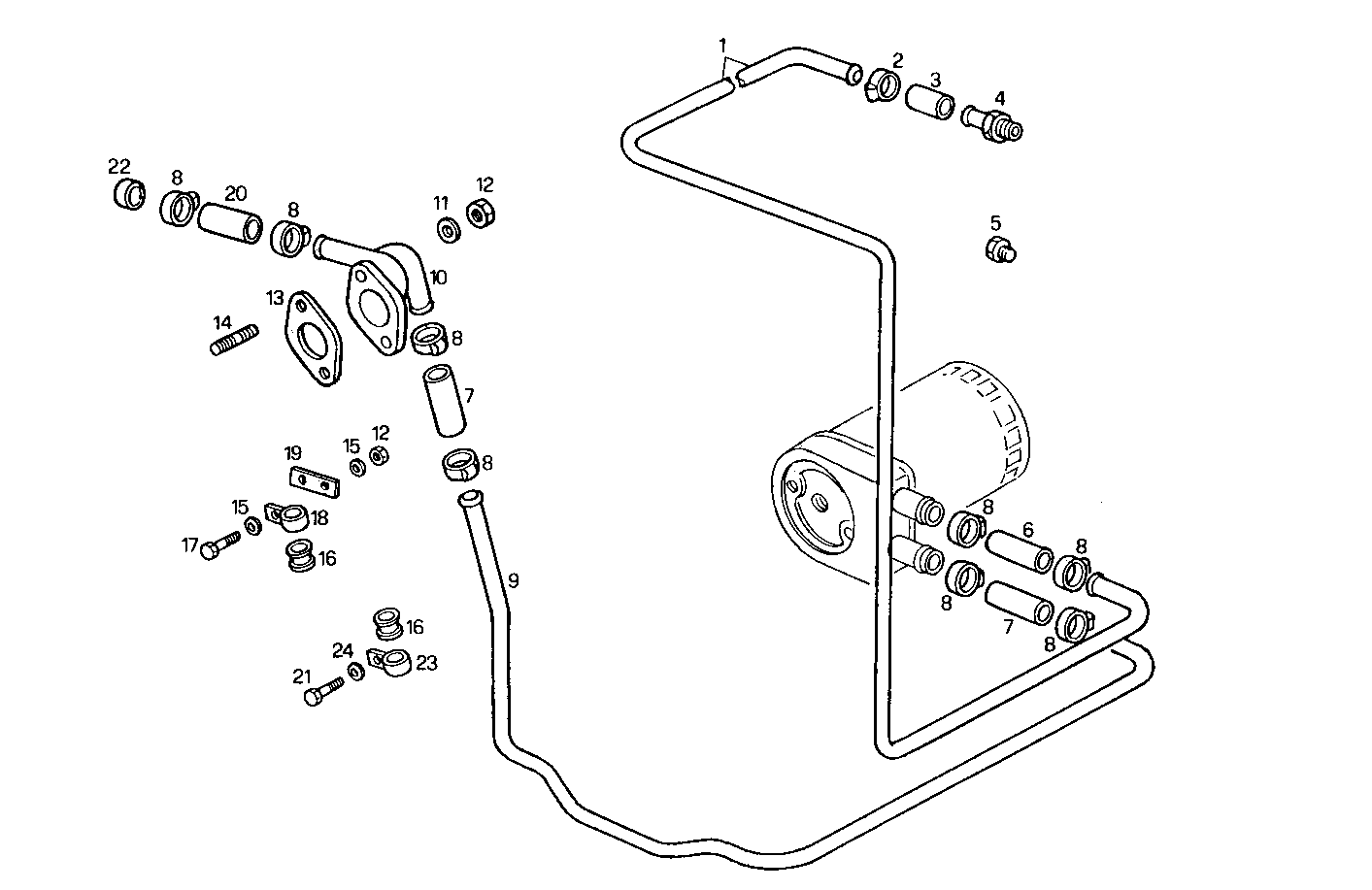 WATER LINES - 8140SE00.00 8140SE00 parts diagram