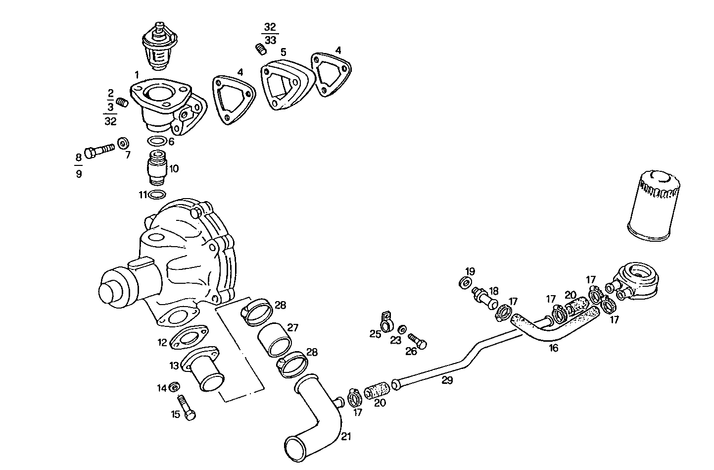 WATER LINES - 8031i40.05 8031i40 parts diagram