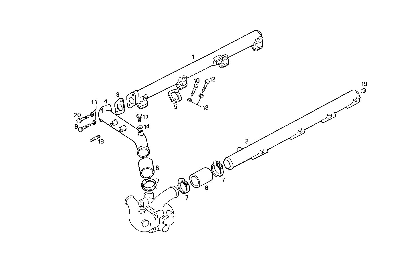 WATER LINES - 8280SRC20.00 8280SRC20 parts diagram
