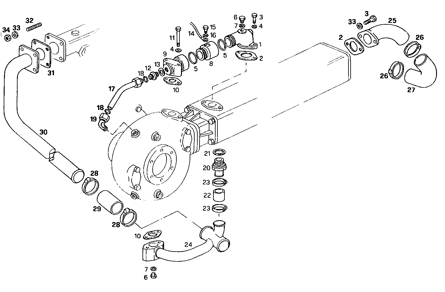 WATER LINES - 8210SRM40.30 8210SRM40 parts diagram