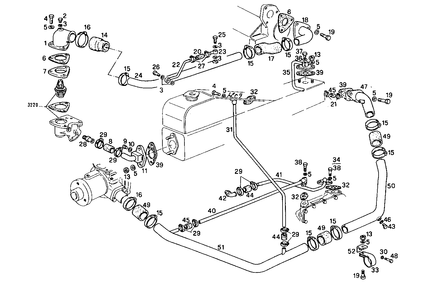 WATER LINES - 8041M08.40 8041M08 parts diagram