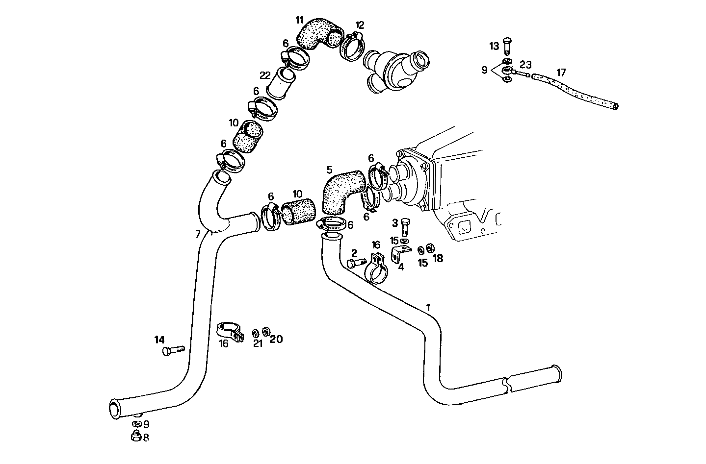 WATER LINES - 8061SRi40.00 8061SRi40 parts diagram