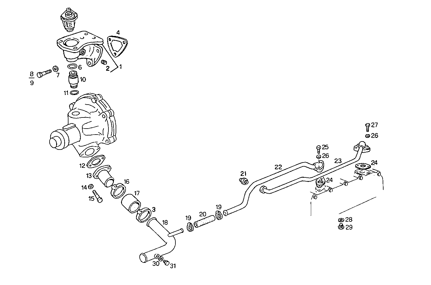 WATER LINES - 8061SRi25.06 8061SRi25 parts diagram