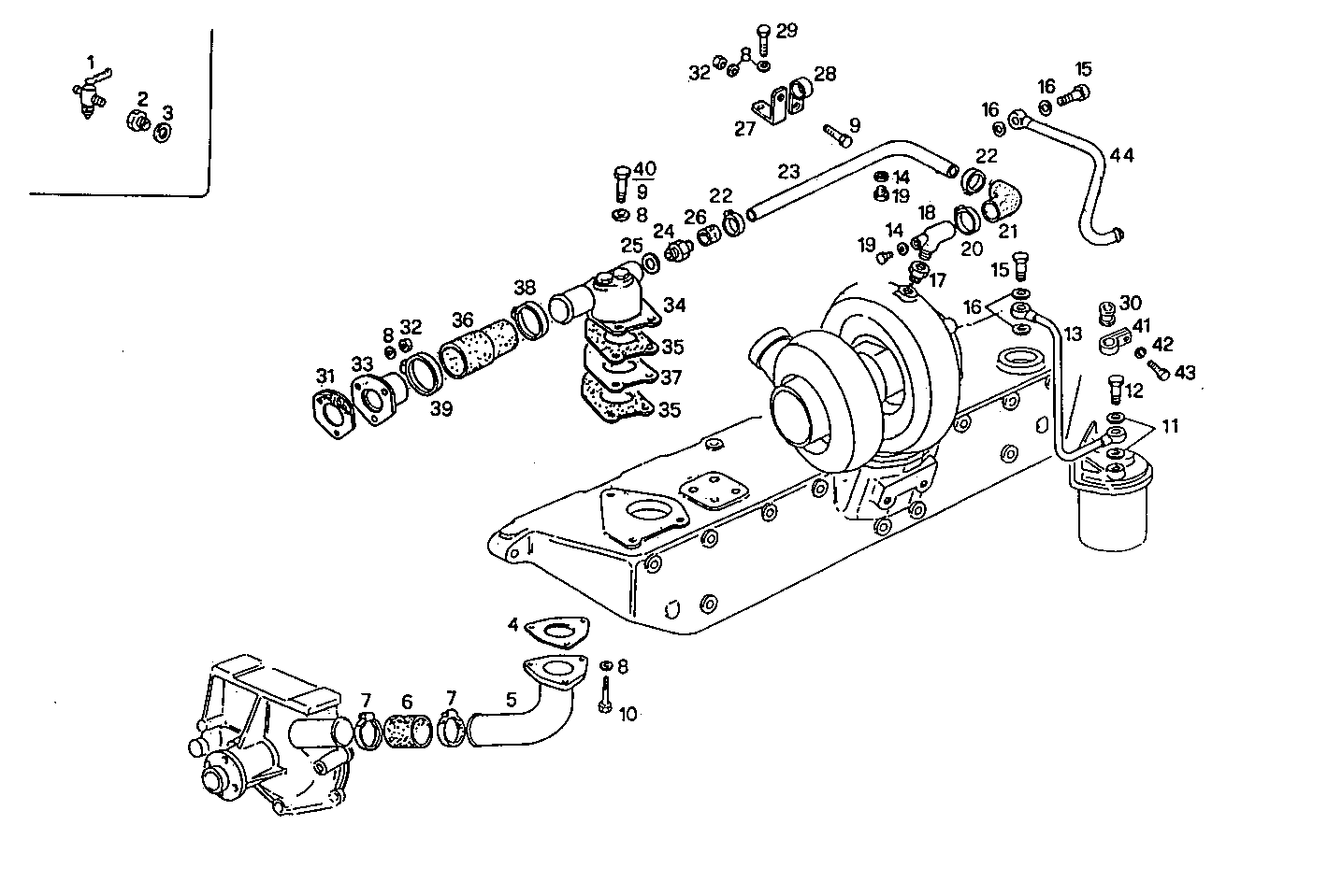 WATER LINES - 8361SRM40.11 8361SRM40 parts diagram