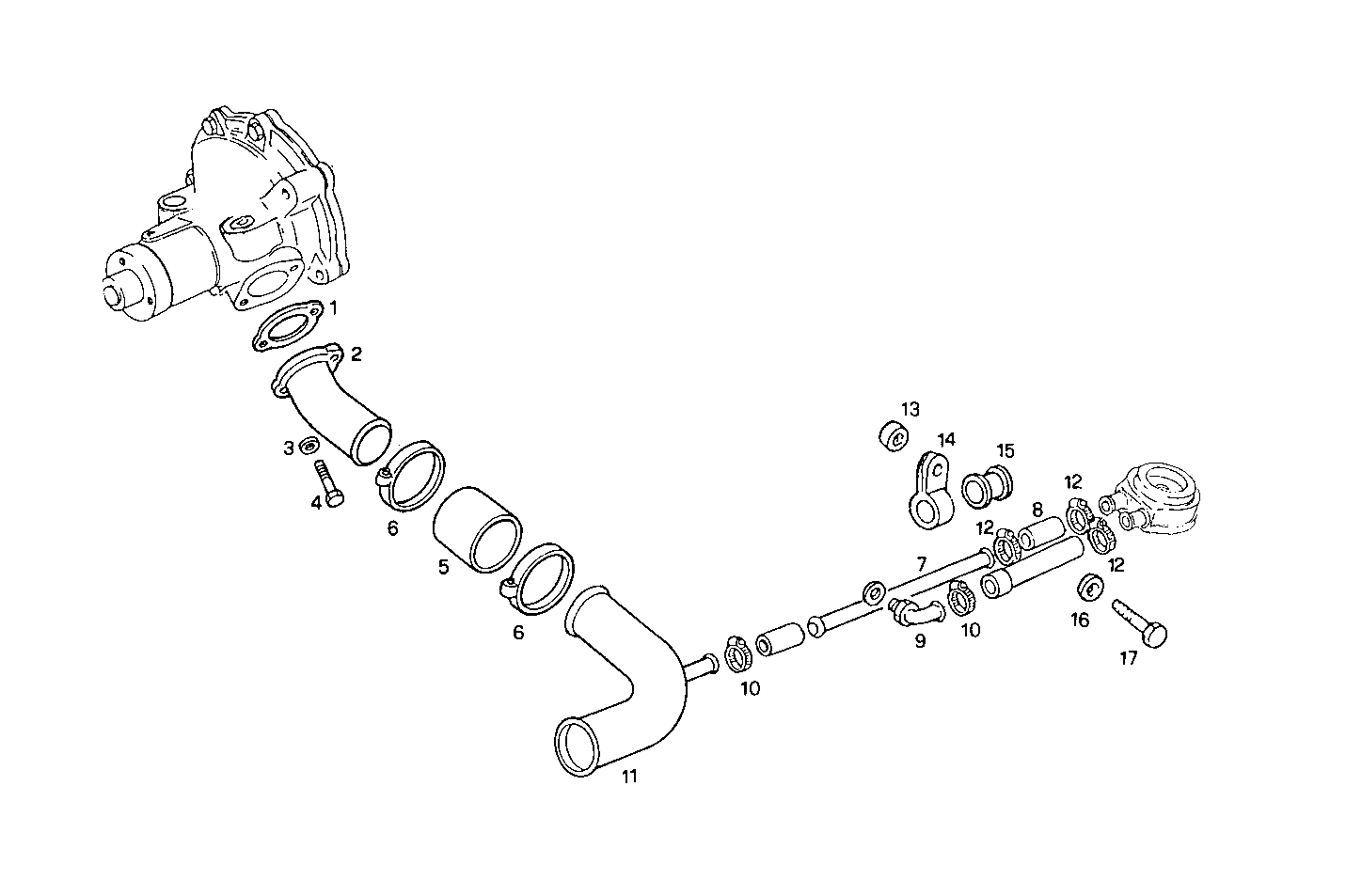WATER LINES - 8045SE00.09A002 8045SE00 parts diagram