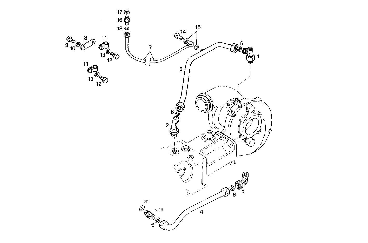 WATER LINES - C78ENTM30.10-C 12/03 CURSOR 8 parts diagram