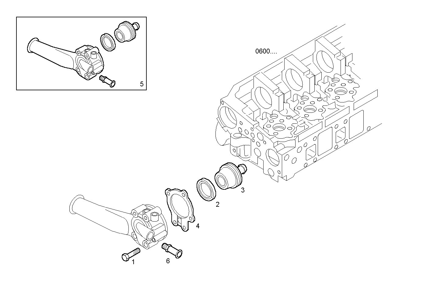 THERMOSTAT - F2BE0684B*B131 CURSOR 8 - TIER 2 parts diagram