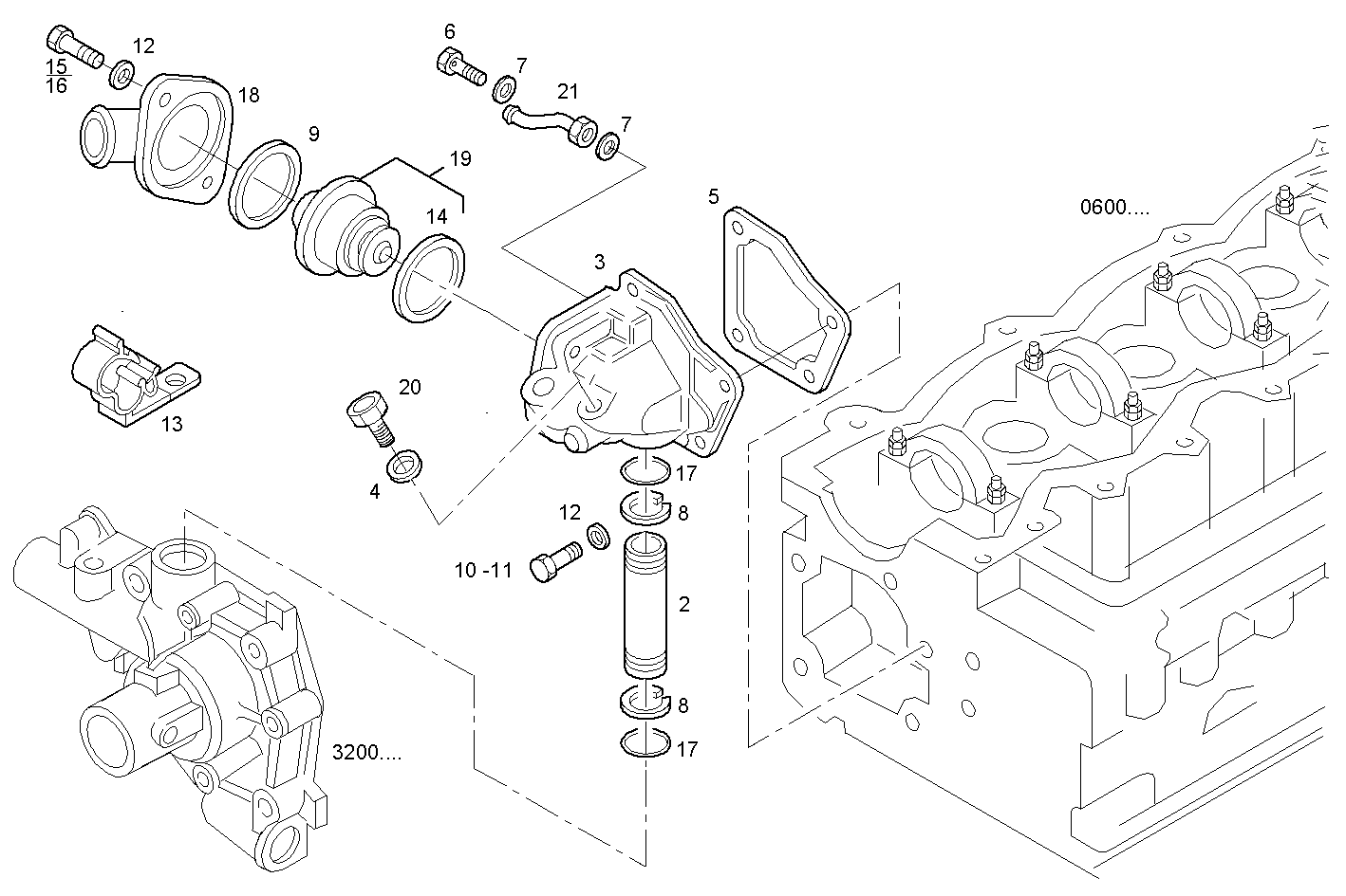 THERMOSTAT - 8140SRC31.35L002- 1D 8140SRC31 parts diagram
