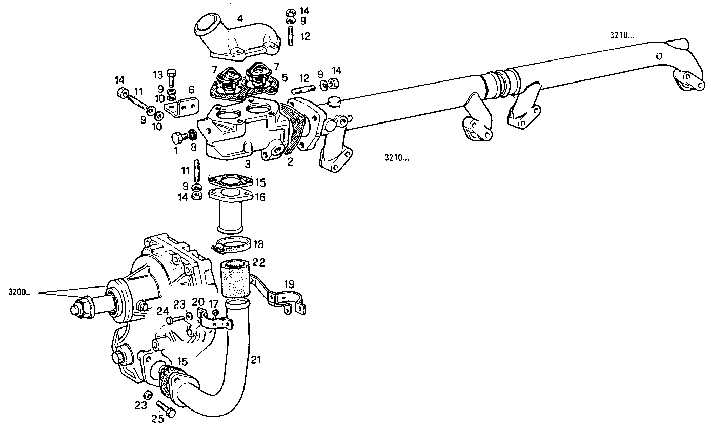 THERMOSTAT - 8210M22.30A003 8210M22 parts diagram
