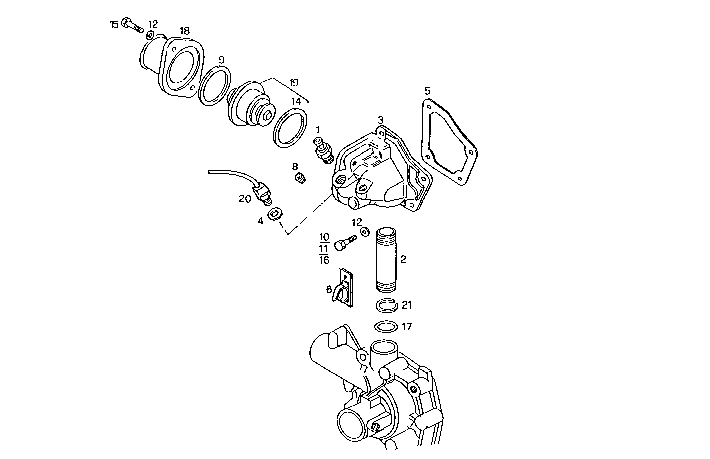 THERMOSTAT - 8141SRC20.00 8141SRC20 parts diagram