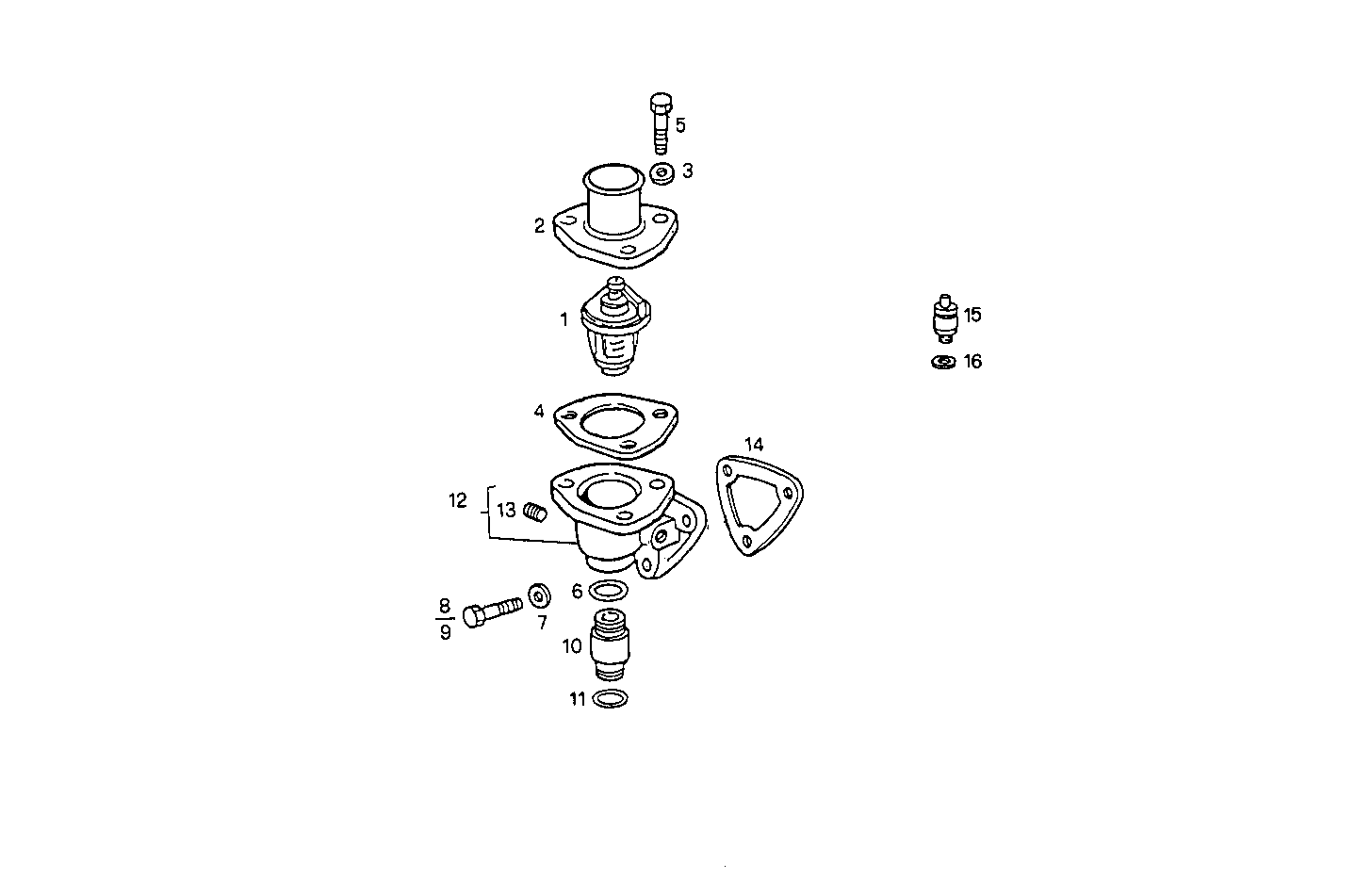 THERMOSTAT - 8045E00.09A002 8045E00 parts diagram
