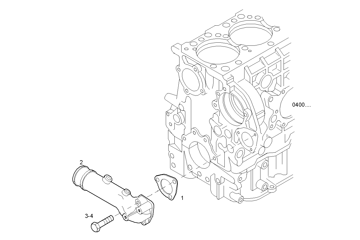 WATER PIPE - GECURSOR300E.A71M CURSOR 13 parts diagram