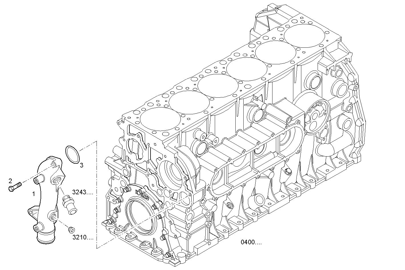 WATER PIPE - CURSOR78TE2.A002 CURSOR 8 parts diagram