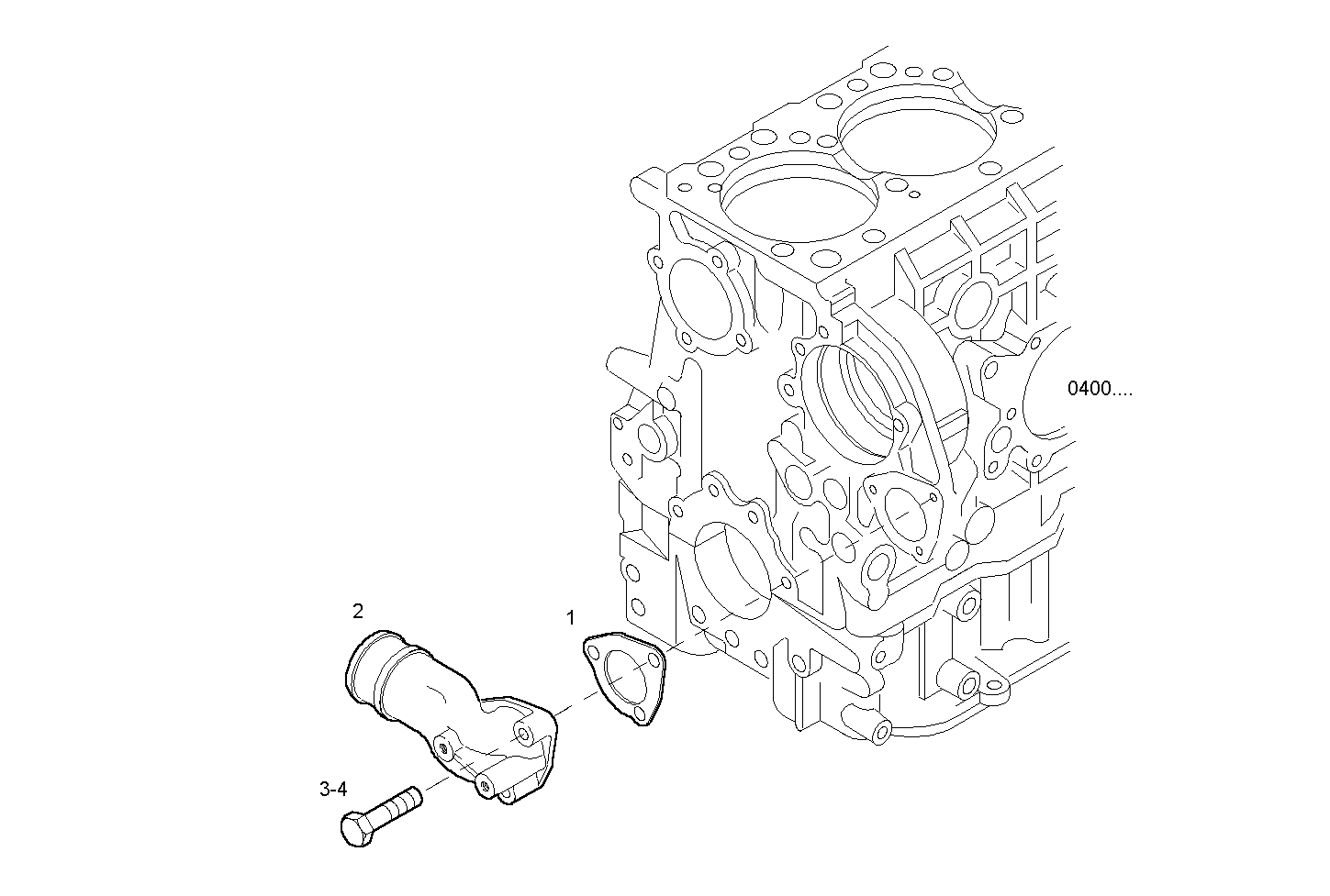 WATER PIPE - C13ENTX20.00A005 CURSOR 13 - TIER 3 parts diagram