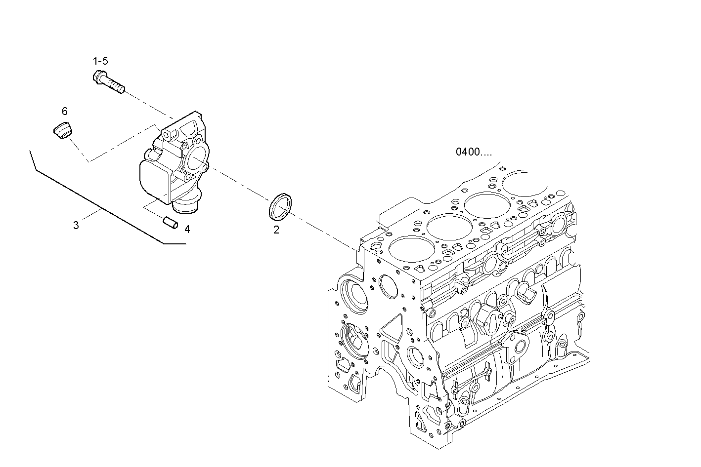 WATER PIPE - N67MSTD23.00A800 NEF 6 mechanic. - TIER 2 parts diagram