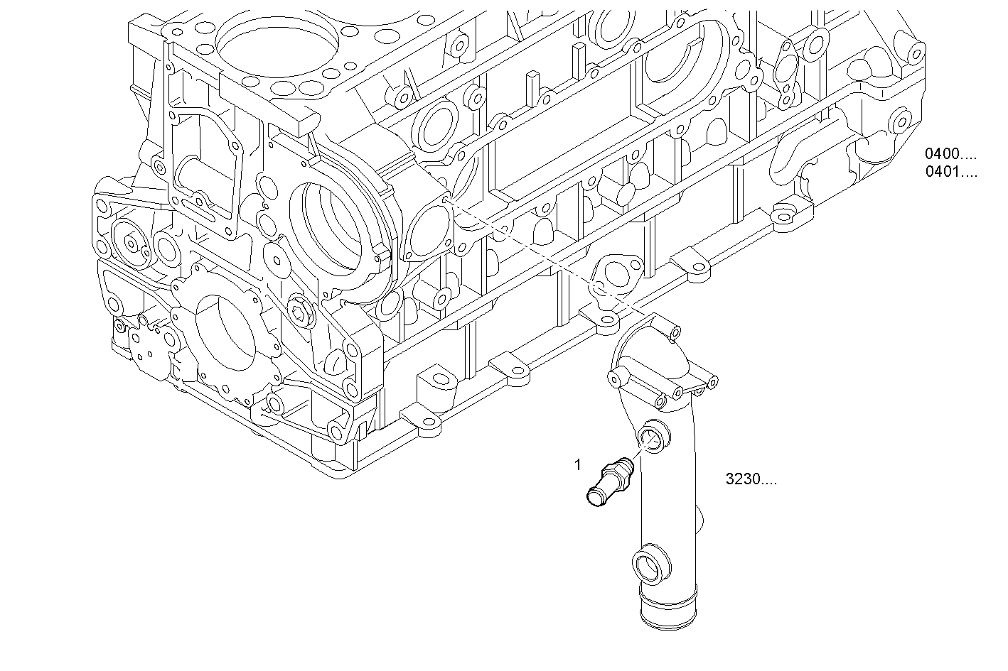 RETURN HEATER WATER - CURSOR13TE2.A002 CURSOR 13 parts diagram