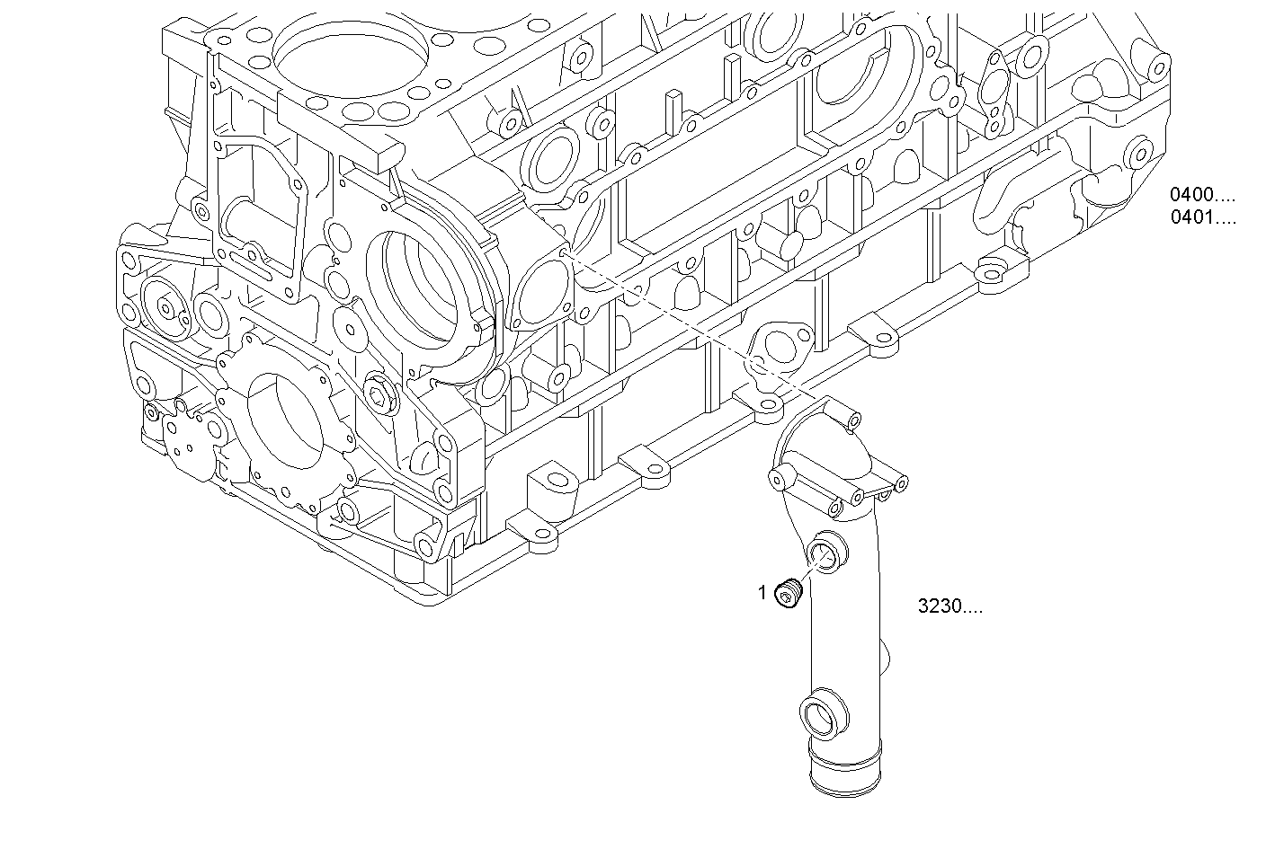 RETURN HEATER WATER - GECURSOR300E.A551 CURSOR 13 parts diagram