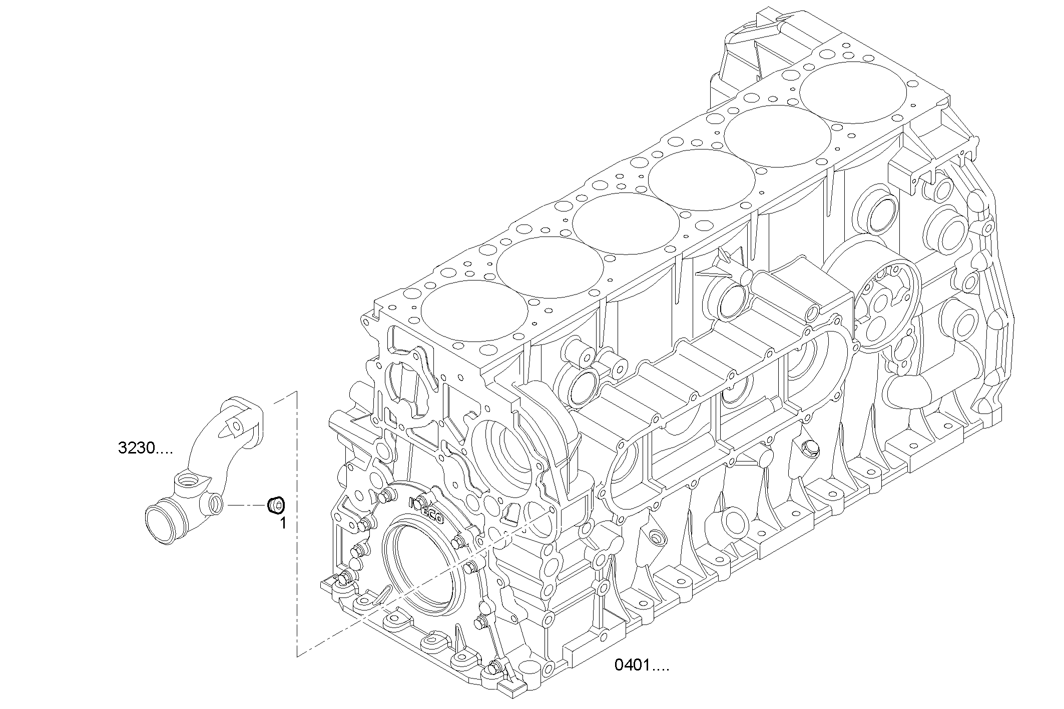 RETURN HEATER WATER - CURSOR87TE1D.R991 CURSOR 9 - TIER 3 parts diagram