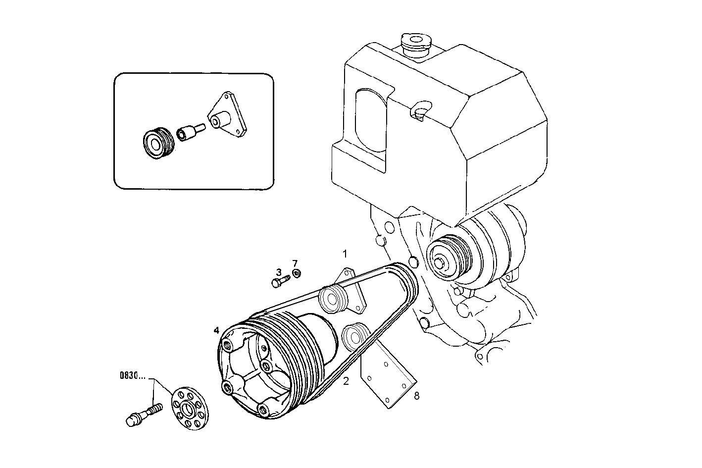 PULLEYS AND BELTS - 8291SRM75.11 8291SRM75 parts diagram