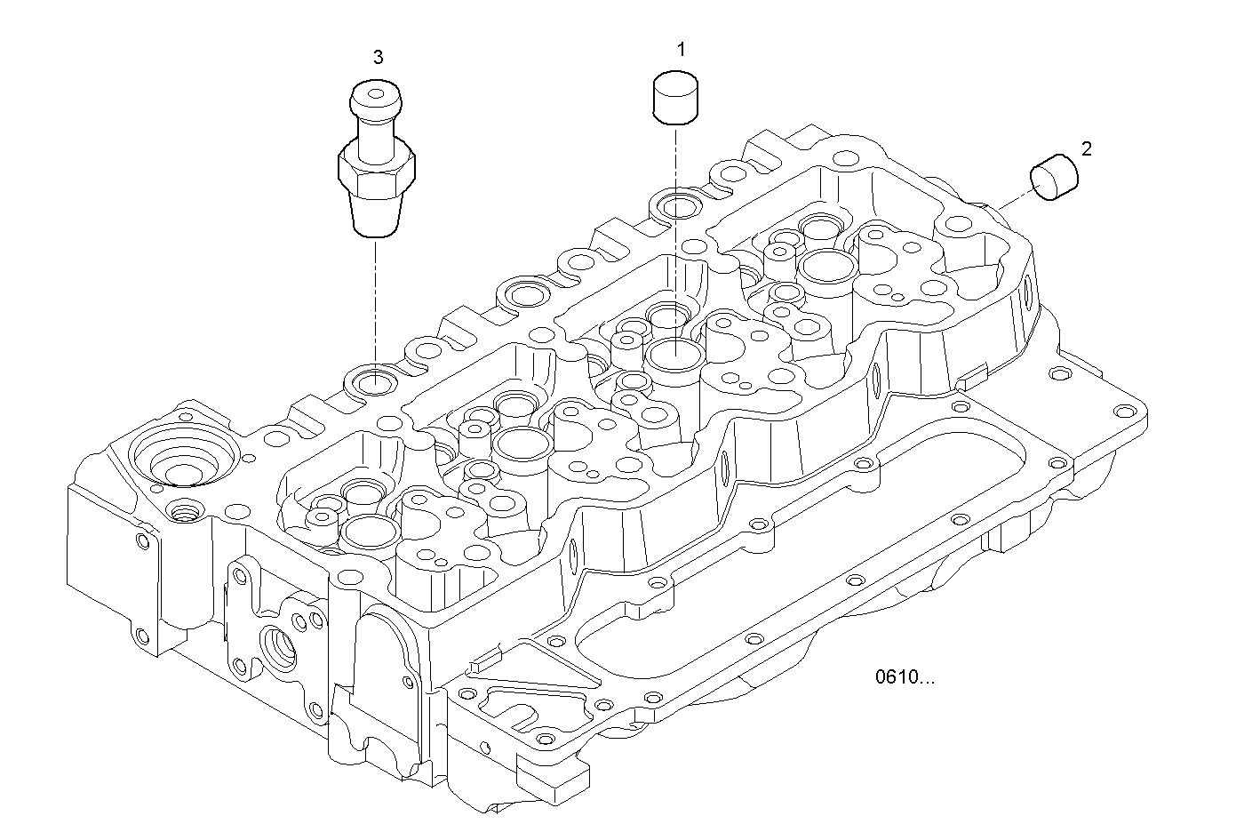 DELIV. HEATING PIPE - F4AE3481D*P103 NEF 4 electron. - EURO 4 parts diagram