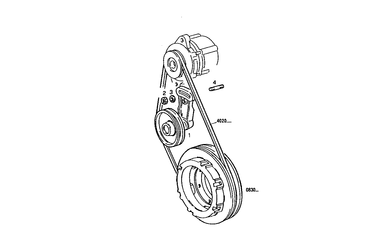PULLEYS AND BELTS - 8210SM26.12 8210SM26 parts diagram
