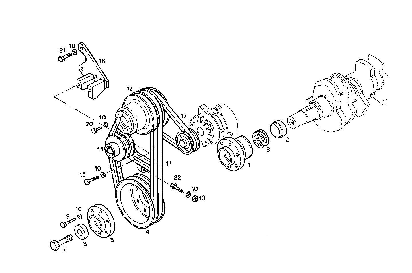 PULLEYS AND BELTS - 8361SRi26.00A550 8361SRi26 parts diagram