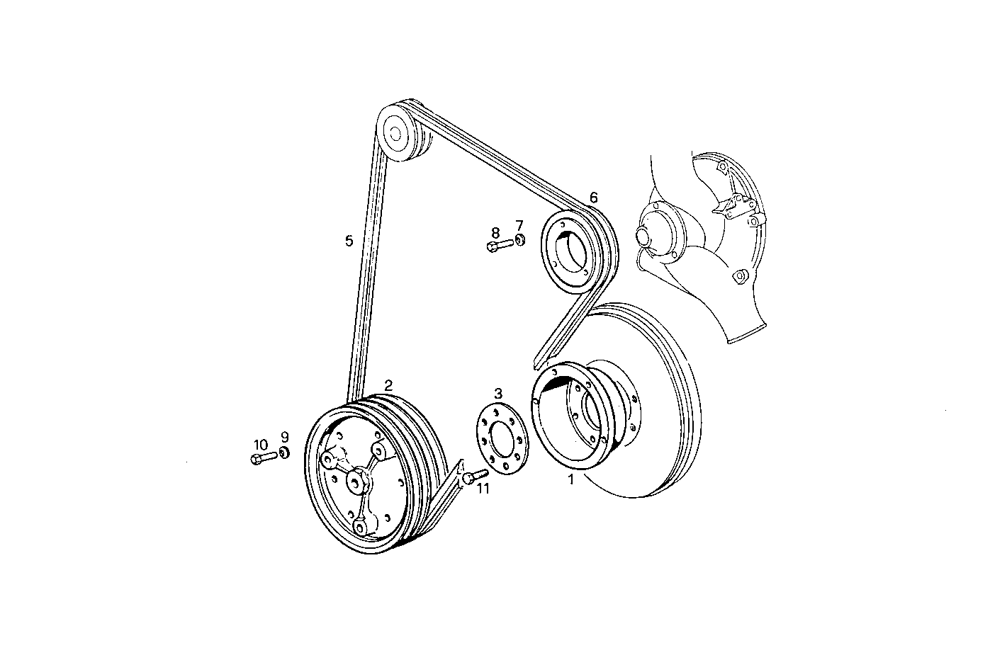 PULLEYS AND BELTS - 8281SRM70.30 8281SRM70 parts diagram