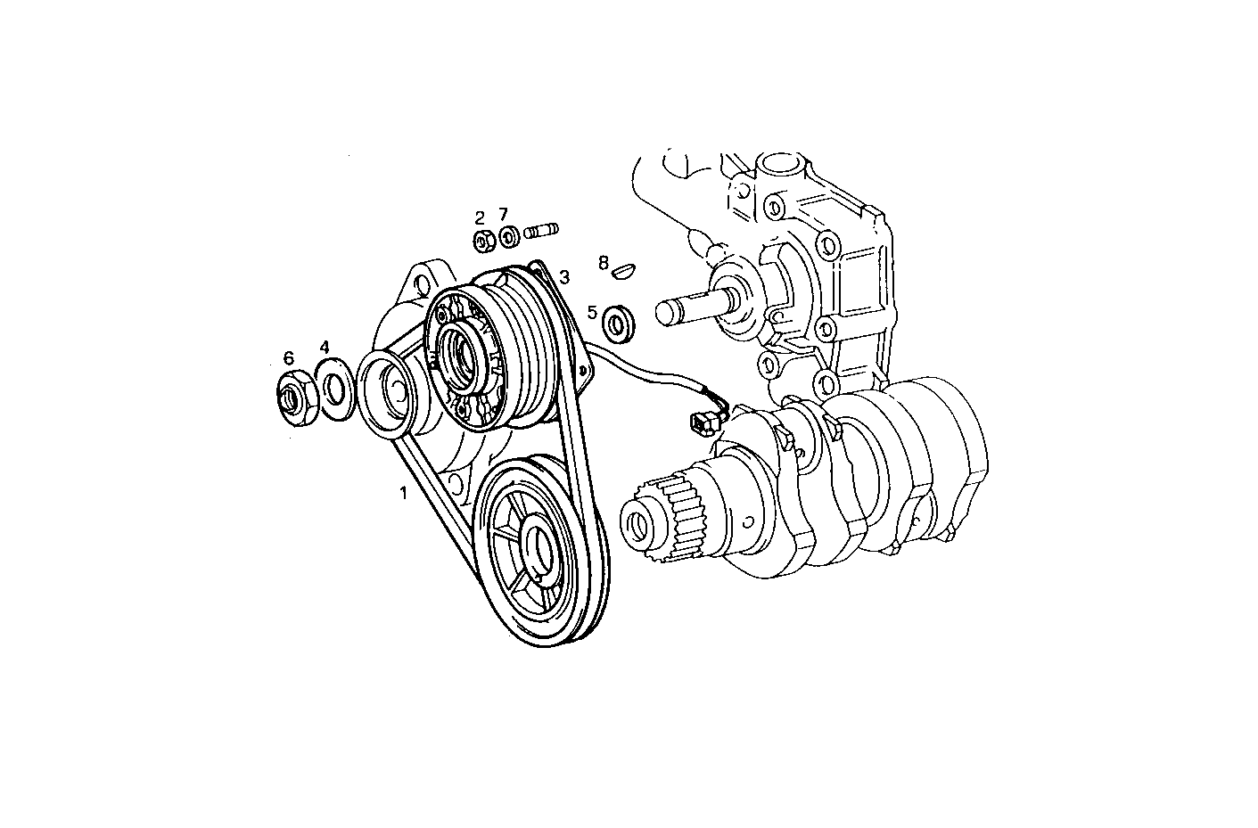 PULLEYS AND BELTS - 8140SE00.00A015 8140SE00 parts diagram