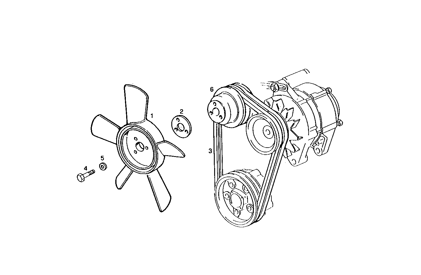 PULLEYS AND BELTS - 8061SI07.05A556 8061SI07 parts diagram