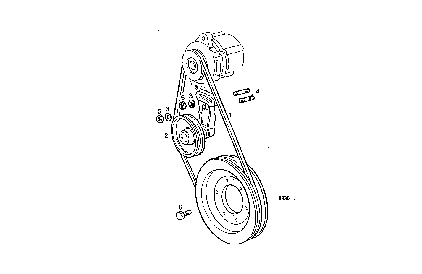 PULLEYS AND BELTS - 8210SRi26.01 8210SRi26 parts diagram
