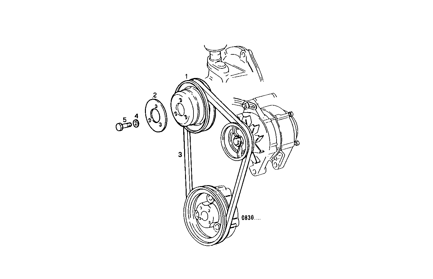PULLEYS AND BELTS - 8035U00.00A800 8035U00 parts diagram