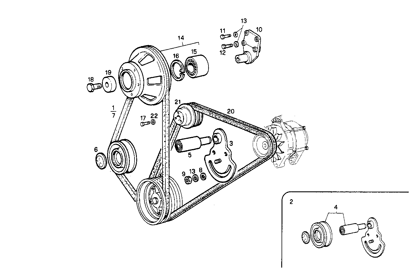 PULLEYS AND BELTS - 8065SRE10.00A800 8065SRE10 parts diagram