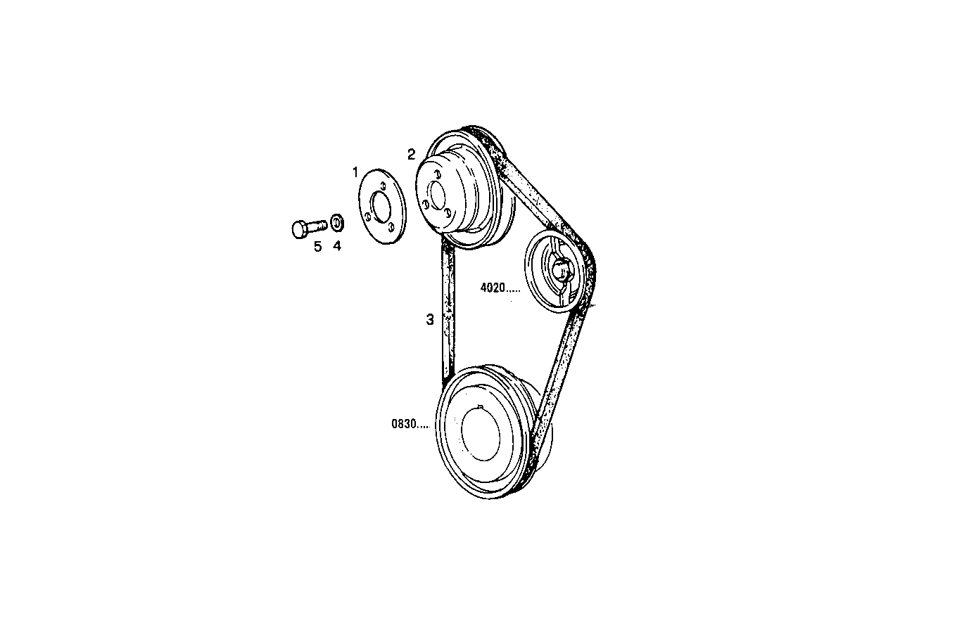 PULLEYS AND BELTS - 8041M09.02 8041M09 parts diagram