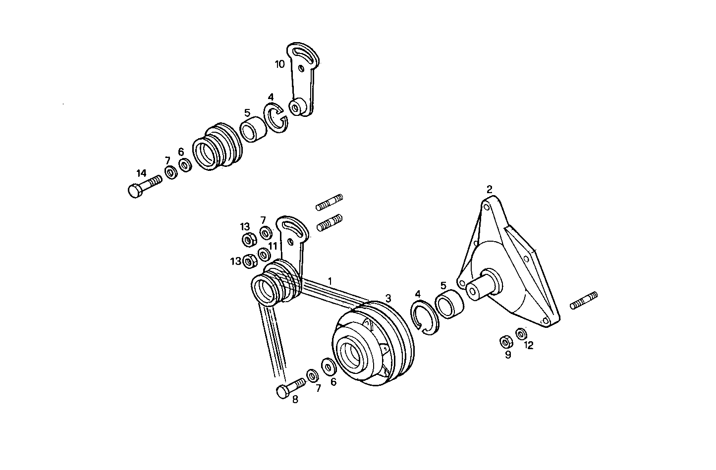 PULLEYS AND BELTS - 8210SRE21.00 8210SRE21 parts diagram