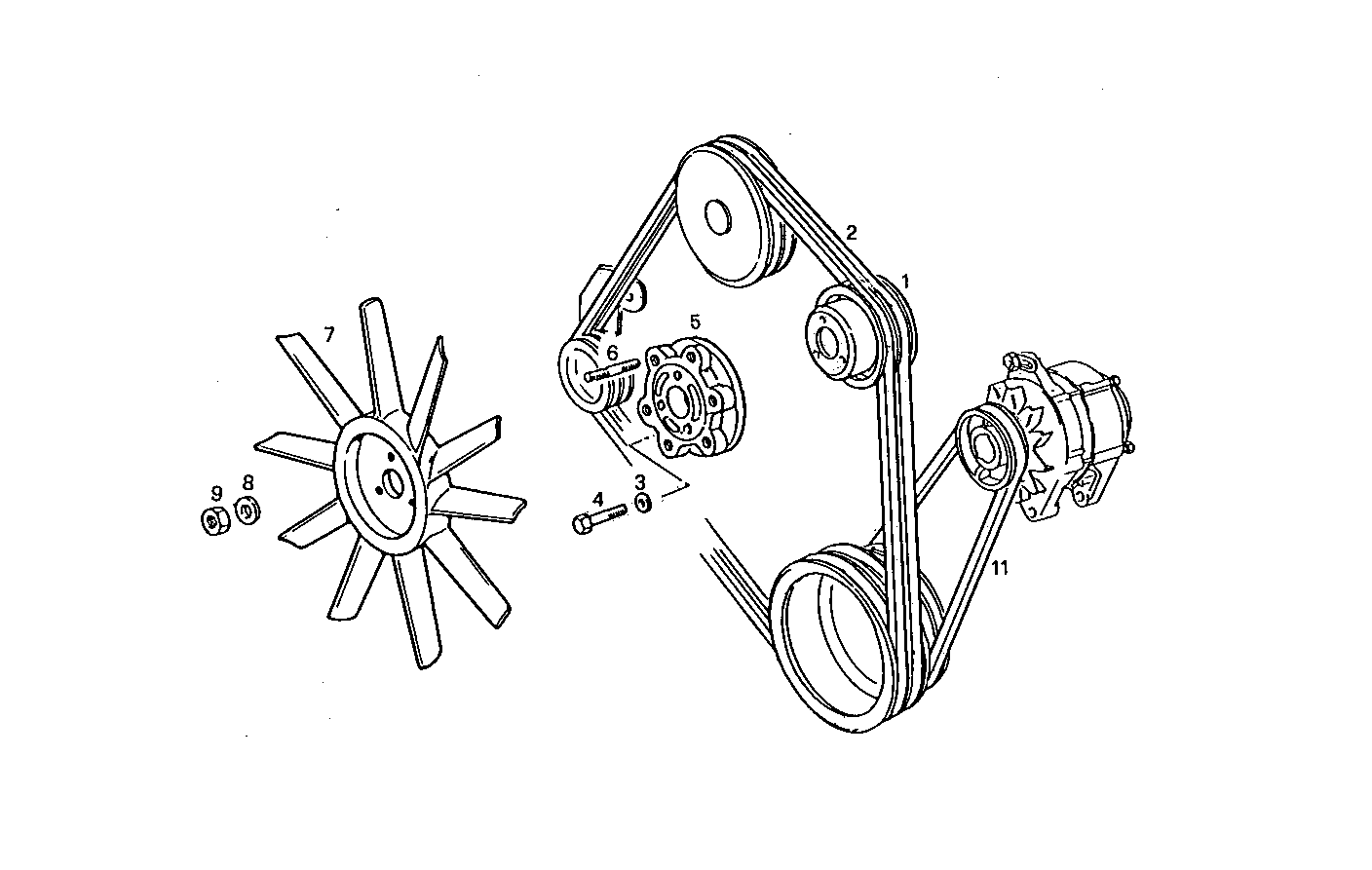 PULLEYS AND BELTS - 8060.05.276 8060.05 parts diagram