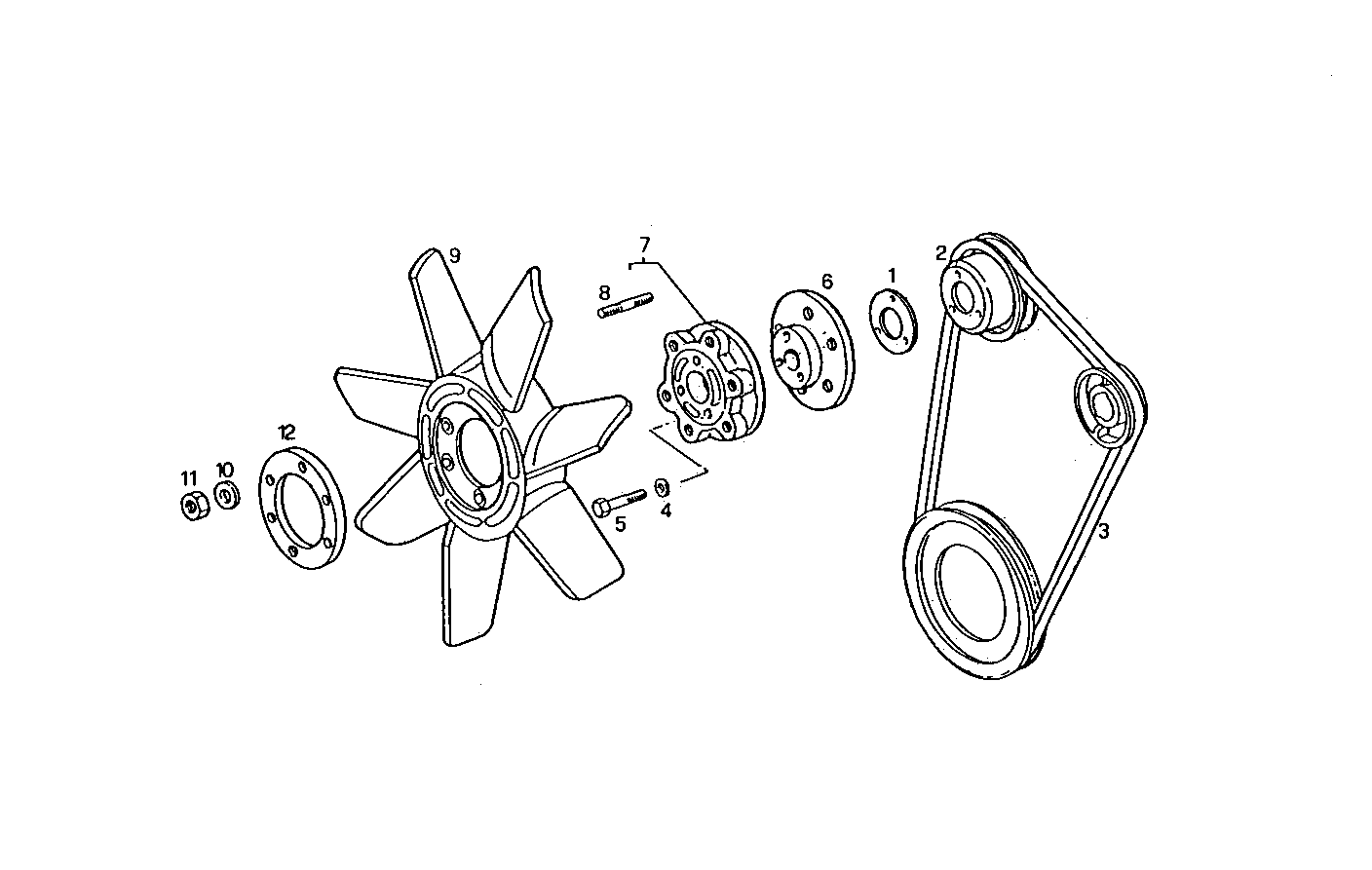PULLEYS AND BELTS - 8041C05.06A018 8041C05 parts diagram