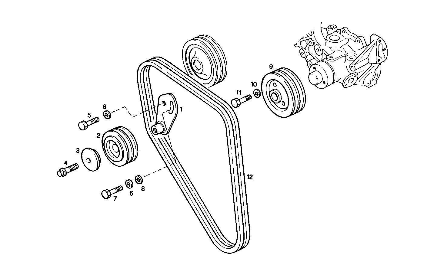 PULLEYS AND BELTS - 8060SRC21.00 8060SRC21 parts diagram